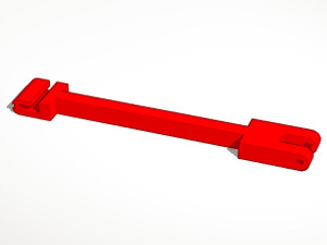 Rail for a robot built from the Amperka educational kit