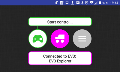 Connecting to the robot to use the local controls
