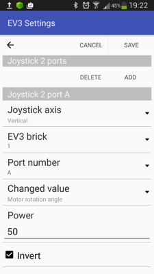Joystick port settings in RoboCam