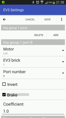 Configuring EV3 ports in RoboCam