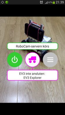 Starta RoboCam-servern